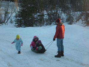 sledding